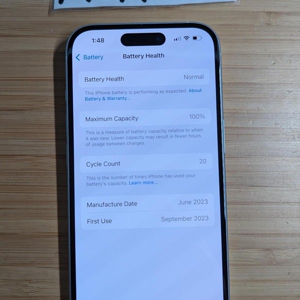 Apple iPhone 15 - Unlocked, 128 GB, Blue, A2846