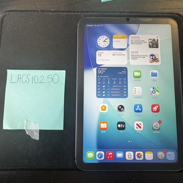 Apple iPad Mini 6th Gen - Unlocked, 256 GB, Gray, A2568