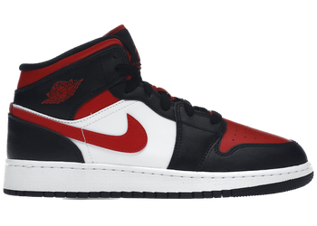 Air Jordan 1 Mid Black Fire Red (GS) for sale