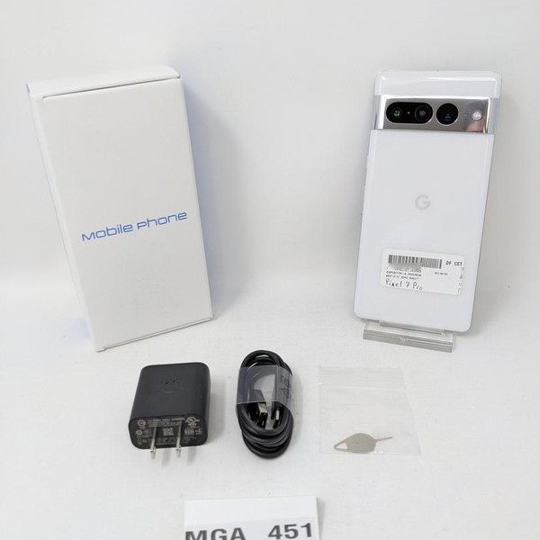 Google Pixel 7 Pro - Unlocked, 128 GB, Snow, 12 GB, GE2AE