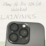 Good Apple iPhone 16 Pro - Unlocked, 128 GB, Black, A3083