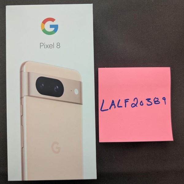 Google Pixel 8 - Unlocked, 128 GB, Rose, 8 GB, G9BQD, Sub-6 5G