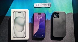 Mint
													Apple iPhone 15 - Unlocked, Black, 128 GB, A2846, photo 1 of 7