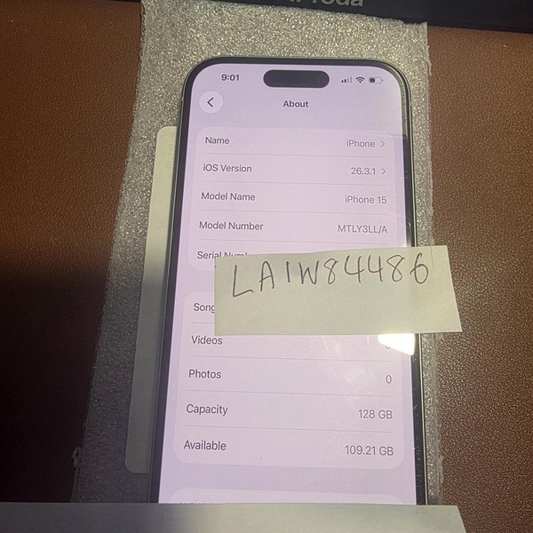 Apple iPhone 15 - Unlocked, 128 GB, Blue, A2846