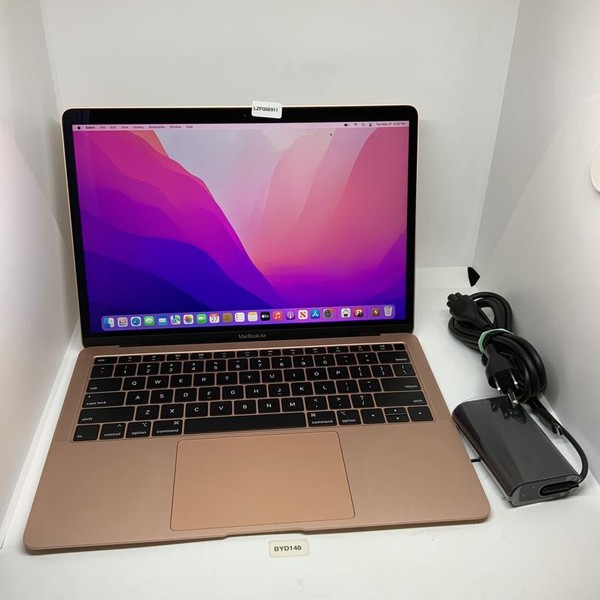 MacBook Air 2019 - 13 inch - 128 GB, Gold, 8 GB, Intel Core i5