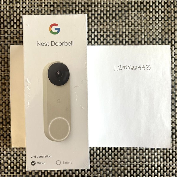 Google Nest Doorbell 2nd Gen (Wired) - Tan