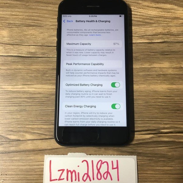 Apple iPhone SE 3rd Gen 2022 - T-Mobile, 128 GB, Midnight, A2595