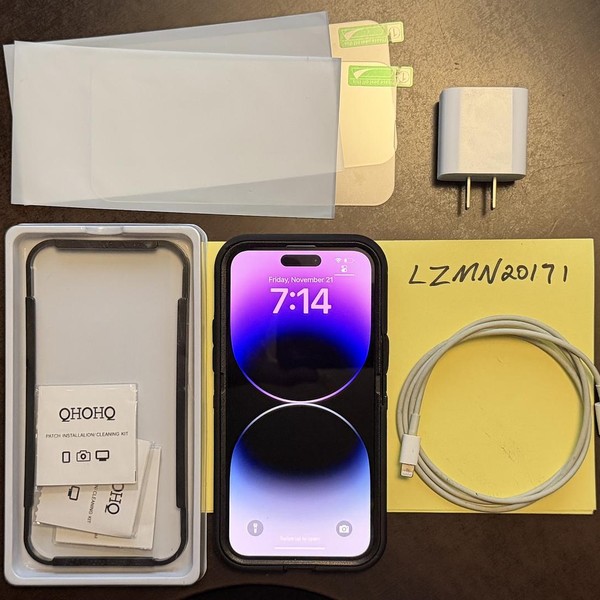 Apple iPhone 14 Pro Max - Unlocked, 128 GB, Black, A2651