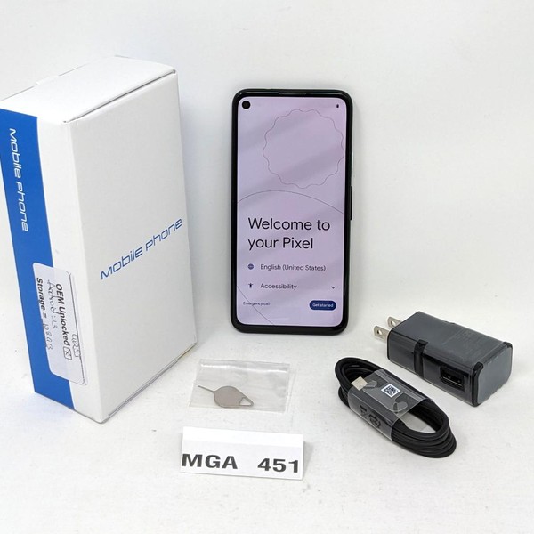 Google Pixel 4a - Unlocked, 128 GB, Black, 6 GB, G025J