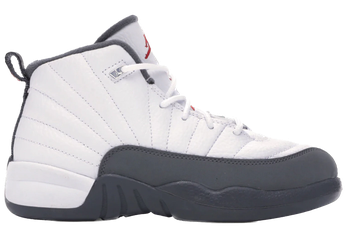 Jordan 12 Retro White Dark Grey (PS) for sale
