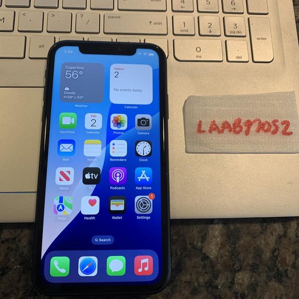 Apple iPhone Xr - Unlocked, 128 GB, Black, A1984