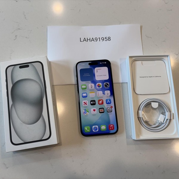 Apple iPhone 15 Plus - Unlocked, 512 GB, Black, A2847