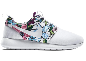 Nike Roshe Run White Floral Aloha (Women's) for sale