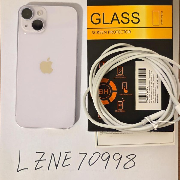 Apple iPhone 14 - Unlocked, 128 GB, Purple, A2649