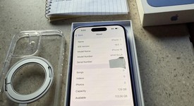 Good
													Apple iPhone 16 - Unlocked, Ultramarine, 128 GB, A3081, photo 1 of 4