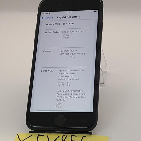 Apple iPhone SE 3rd Gen 2022 - AT&T, 64 GB, Midnight, A2595