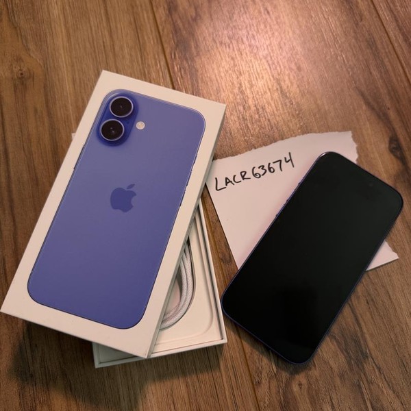 Apple iPhone 16 - Unlocked, 128 GB, Ultramarine, A3081