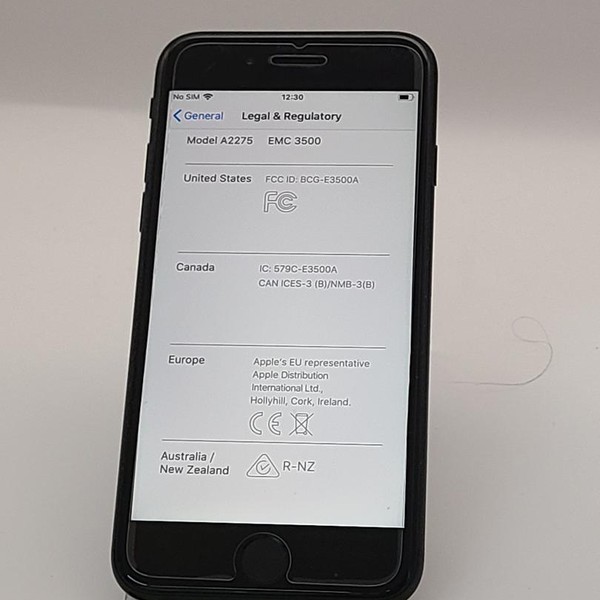 Apple iPhone SE 2nd Gen 2020 - AT&T, 64 GB, Black, A2275