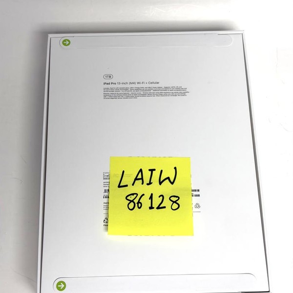 Apple iPad Pro 13 inch (M4) 2024 - Unlocked, 1 TB, Black, 16 GB, A2926, Standard Glass