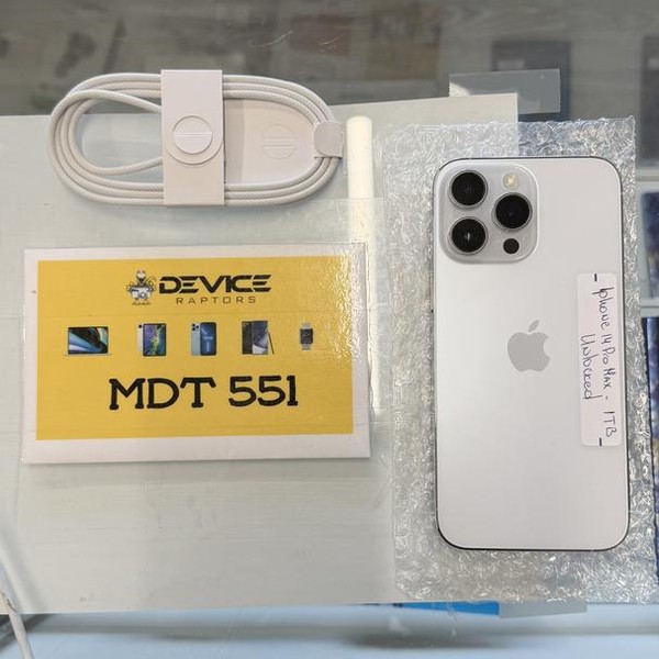 Apple iPhone 14 Pro Max - Unlocked, 1 TB, Silver, A2651