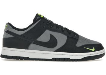 Nike Dunk Low Black Cool Grey Volt Mini Swoosh for sale