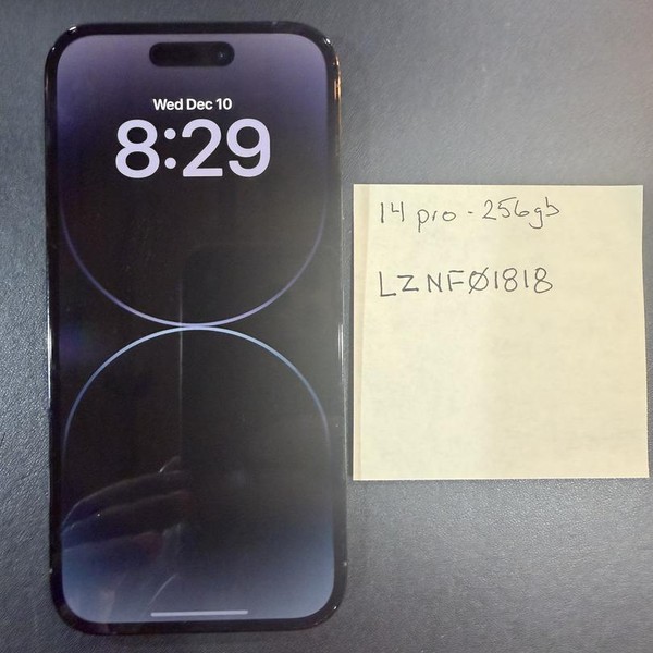 Apple iPhone 14 Pro - Unlocked, 256 GB, Black, A2650