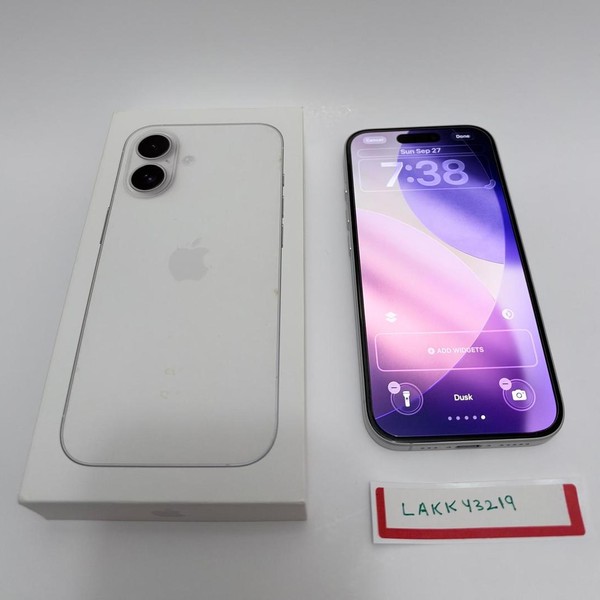 Apple iPhone 16 - Unlocked, 128 GB, White, A3081