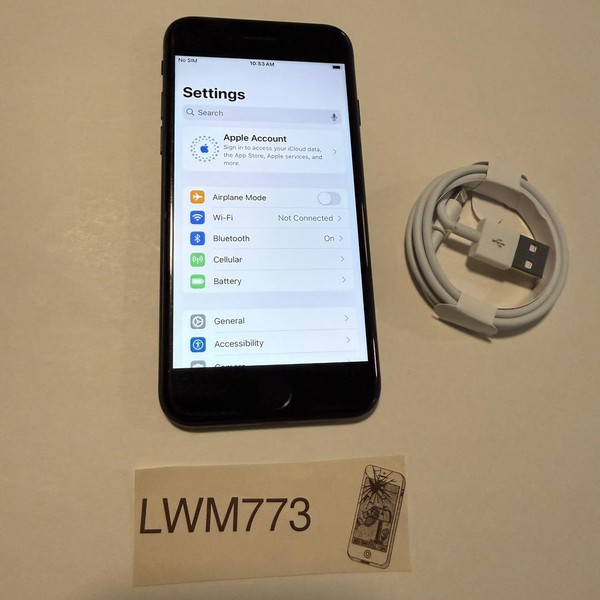 Apple iPhone SE 3rd Gen 2022 - Unlocked, Midnight, 64 GB, A2595