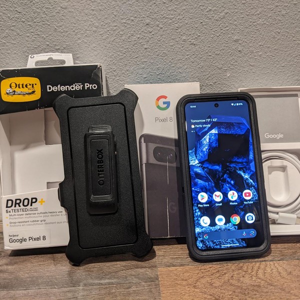 Google Pixel 8 - Unlocked, Obsidian, 256 GB, 8 GB, G9BQD, Sub-6 5G