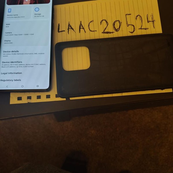 Motorola Edge Plus (2023) - Unlocked, 512 GB, Black, 8 GB