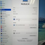 Mint MacBook Air 2023 (M2) - 15 inch - 256 GB, Starlight, 8 GB, Apple M2