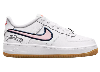 Nike Air Force 1 Low LV8 Just Do It White Pink Glaze (GS) for sale