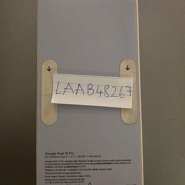 Google Pixel 10 Pro - Unlocked, 128 GB, Moonstone, G4QUR