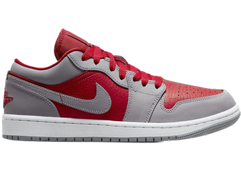 Jordan 1 Low SE Homage Split Gym Red Cement Grey (Women's) for sale
