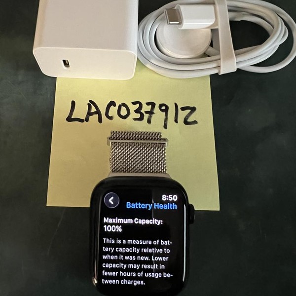 Apple Watch Series 7 45mm - Black, A2474 - GPS, Aluminum