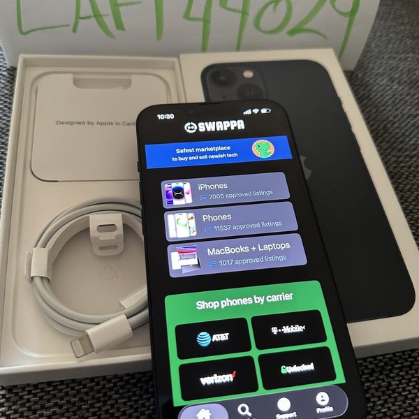 Apple iPhone 13 - Unlocked, 128 GB, Midnight, A2482