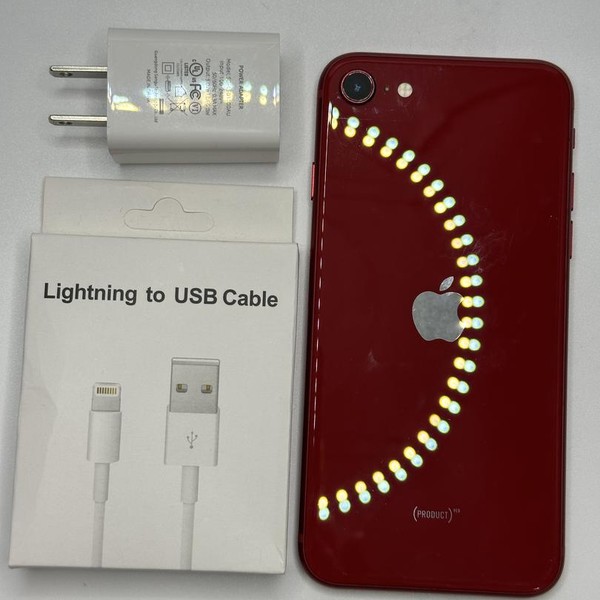 Apple iPhone SE 3rd Gen 2022 - Unlocked, 128 GB, Red, A2595