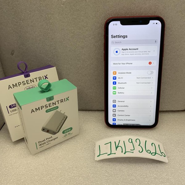 Apple iPhone 11 - Cricket, 64 GB, Red, A2111