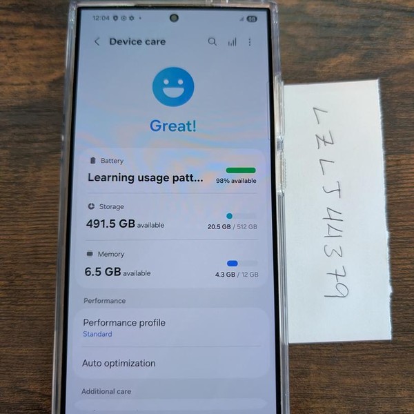 Samsung Galaxy S24 Ultra - AT&T, 512 GB, Yellow, 12 GB, SM-S928U