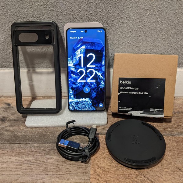 Google Pixel 8 - Unlocked, Obsidian, 256 GB, 8 GB, G9BQD, Sub-6 5G