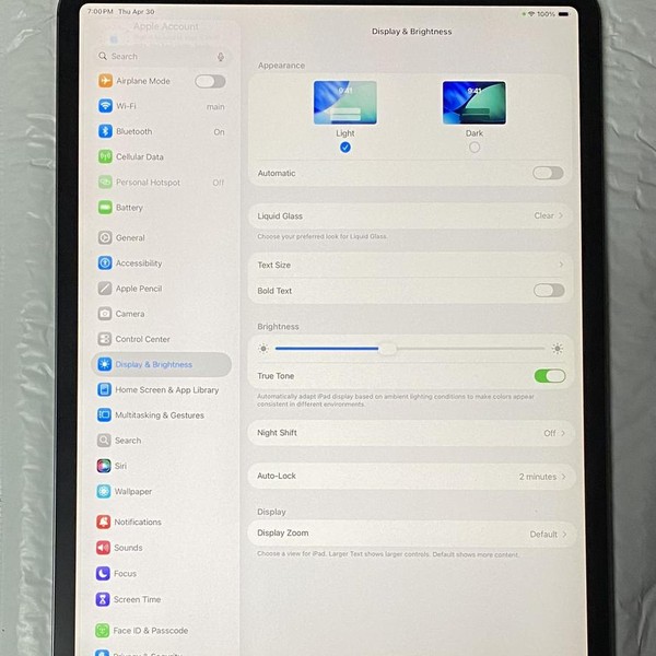 Apple iPad Pro 12.9 inch 4th Gen 2020 - Unlocked, 128 GB, Gray, A2069