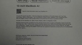 New
													MacBook Air 2025 (M4) - 13" - Apple M4, Sky Blue, 256 GB, 16 GB, photo 1 of 4