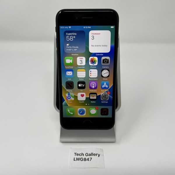 Apple iPhone SE 2nd Gen 2020 - Unlocked, Black, 256 GB, A2275