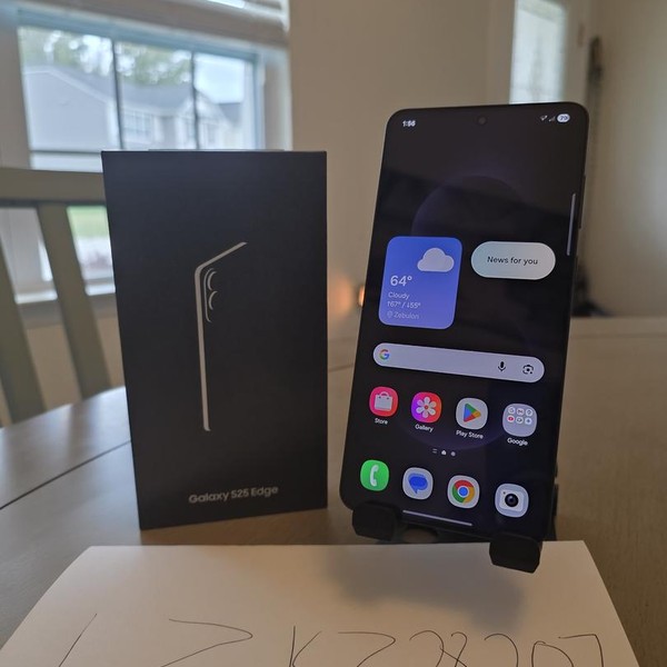 Samsung Galaxy S25 Edge - Verizon, 512 GB, Jetblack, 12 GB, SM-S937U