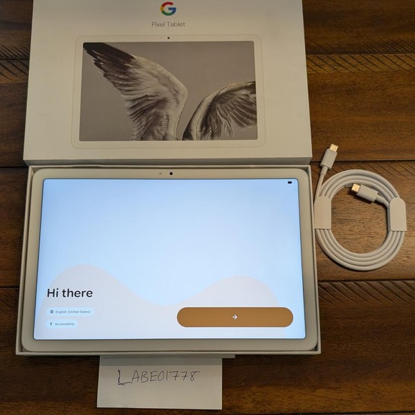 Google Pixel Tablet 11 inch - Wi-Fi, 128 GB, Porcelain, 8 GB, NO Dock