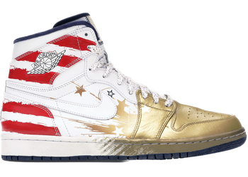 Jordan 1 Retro Dave White Wings For the Future Gold for sale