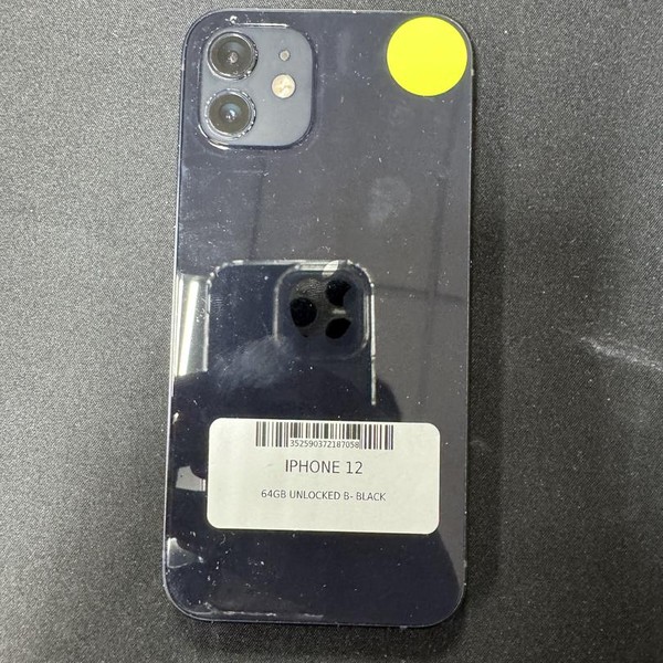 Apple iPhone 12 - Unlocked, 64 GB, Black, A2172