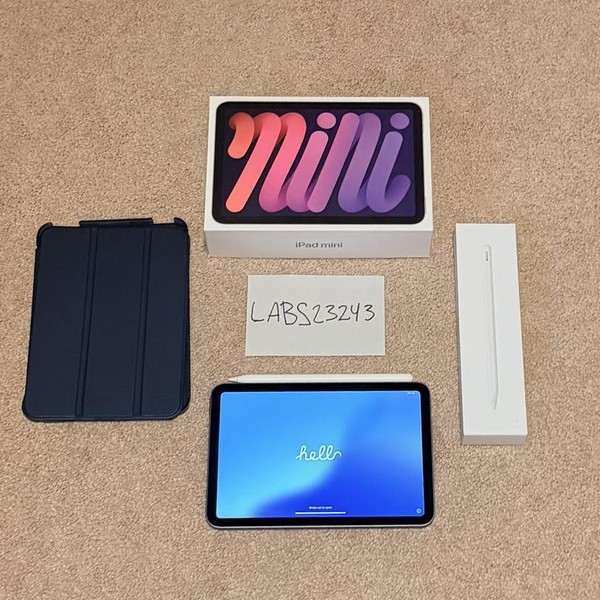 Apple iPad Mini 6th Gen - Wi-Fi, 64 GB, Purple, A2567