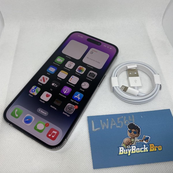 Apple iPhone 14 Pro - Unlocked, 256 GB, Purple, A2650