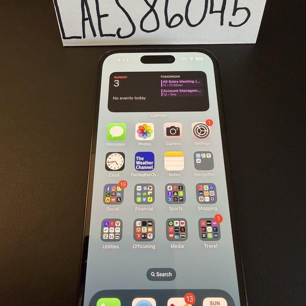 Apple iPhone 14 Pro - Unlocked, 128 GB, Black, A2650